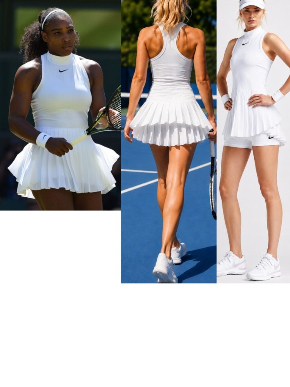 Nwt STUNNING RARE Nike White Tennis Dress Pleated Skirt S Small NEW